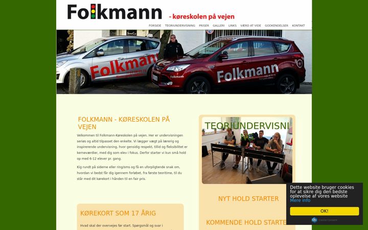 Screenshot of folkmanns.dk
