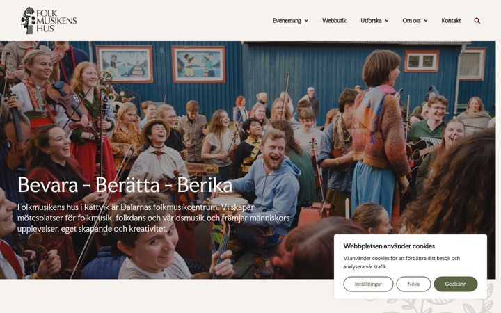 Screenshot of folkmusikenshus.se