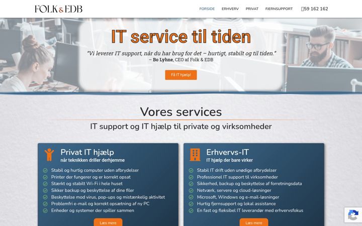 Screenshot of folkogedb.dk