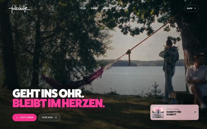 Screenshot of folkshilfe.at