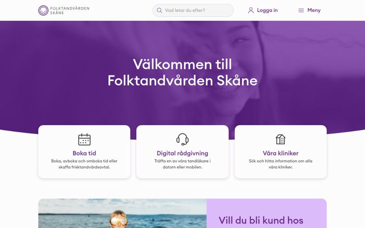 Screenshot of folktandvardenskane.se