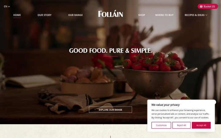 Screenshot of follain.ie