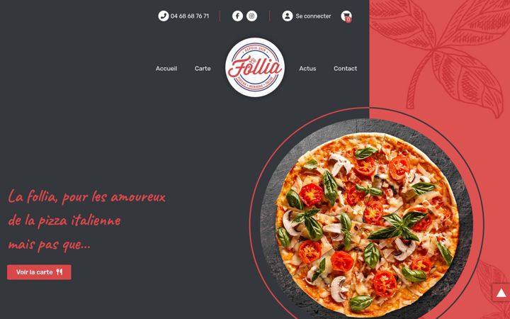 Screenshot of follia.fr
