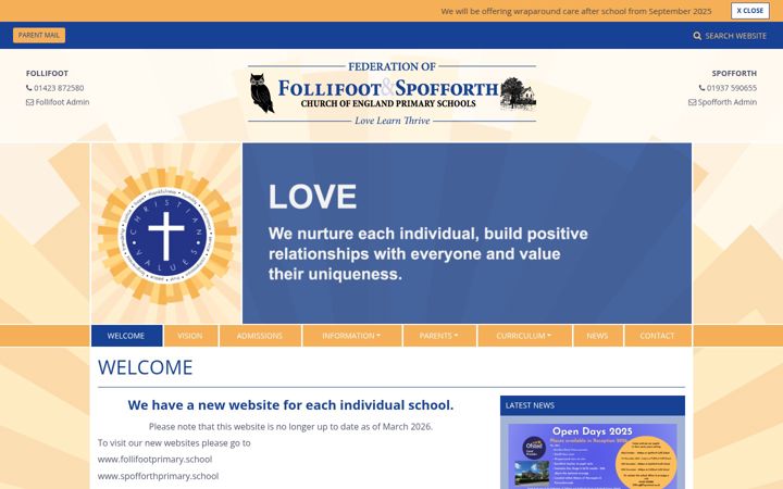 Screenshot of follifootandspofforth.co.uk