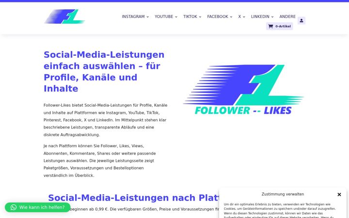 Screenshot ta' follower-likes.de