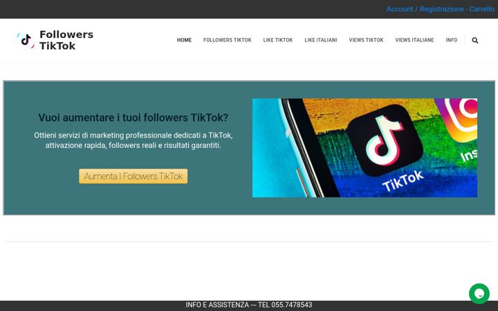 Screenshot of followertiktok.it