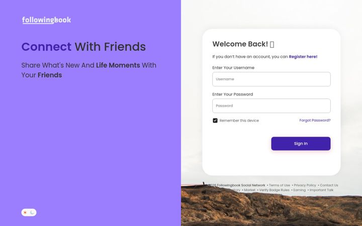 Screenshot of followingbook.com