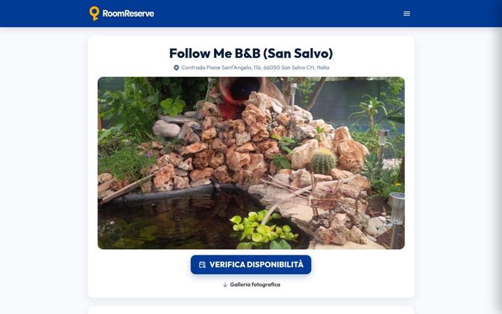 Screenshot of followmebedandbreakfast.it