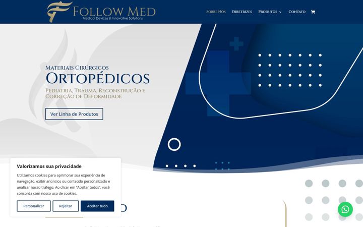 Skärmbild av followmed.com.br