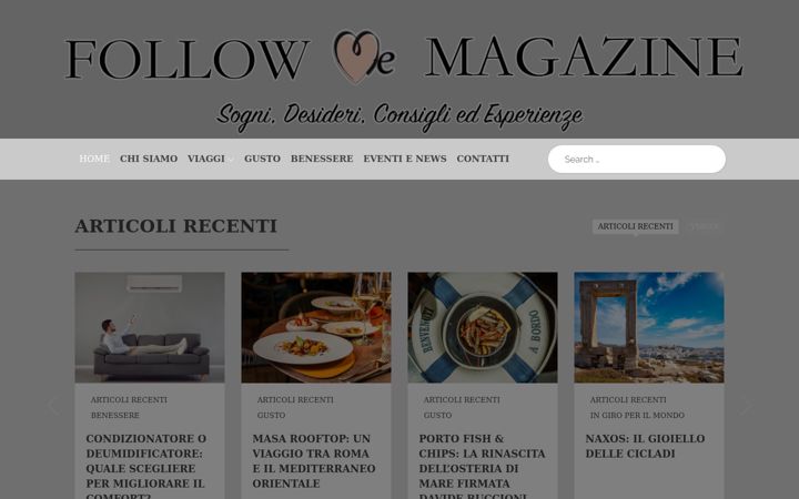 Screenshot of followmemagazine.it