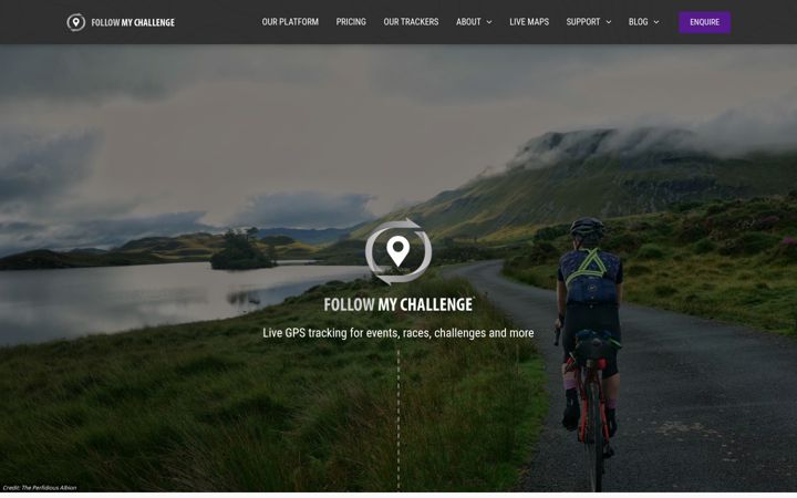 Captură de ecran a followmychallenge.com
