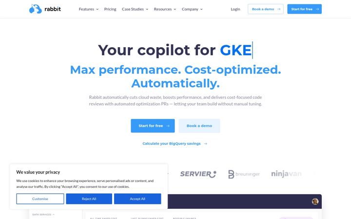 Snímek obrazovky followrabbit.ai