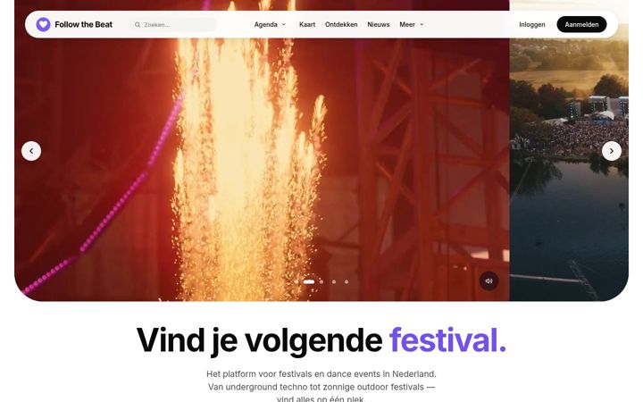 Screenshot of followthebeat.nl