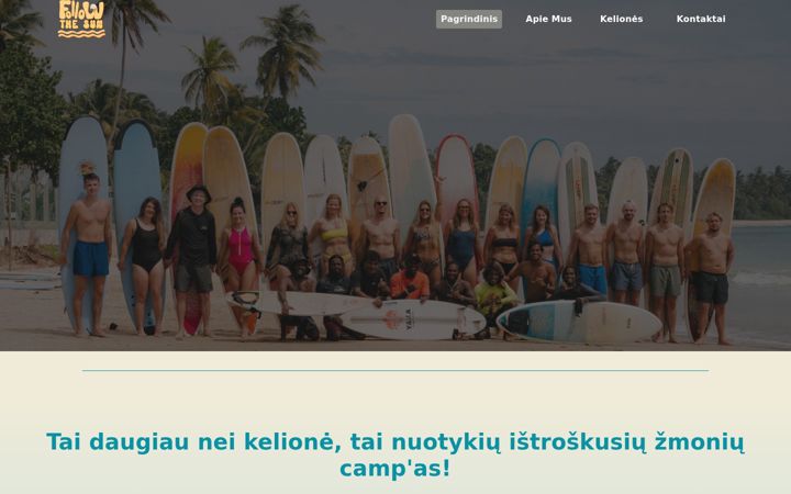 Snímek obrazovky followthesun.lt