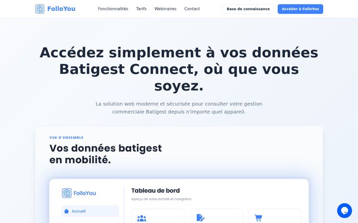 Screenshot of folloyou.com