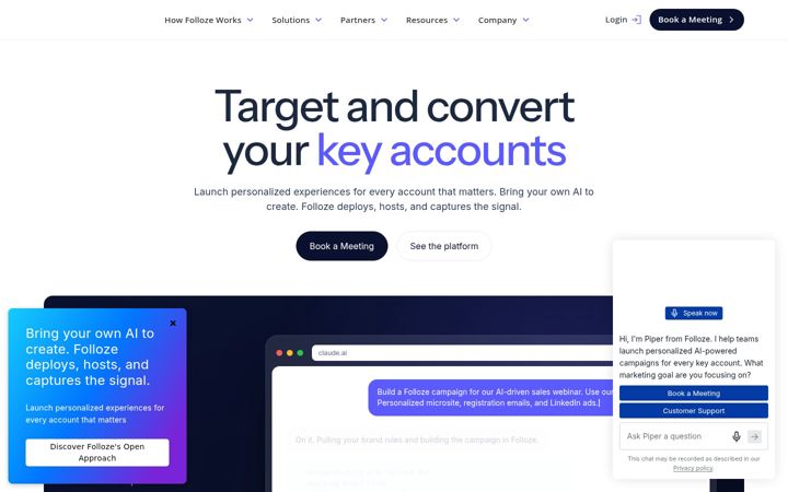 Screenshot of folloze.com