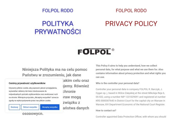 Screenshot of folpolrodo.pl