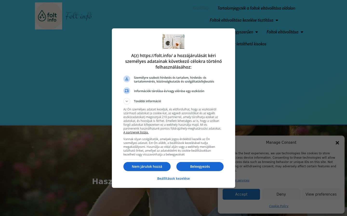 Screenshot des Einwilligungsbanners vor jeglicher Interaktion