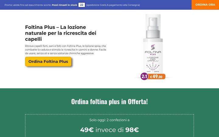 Screenshot of foltina-plus.it