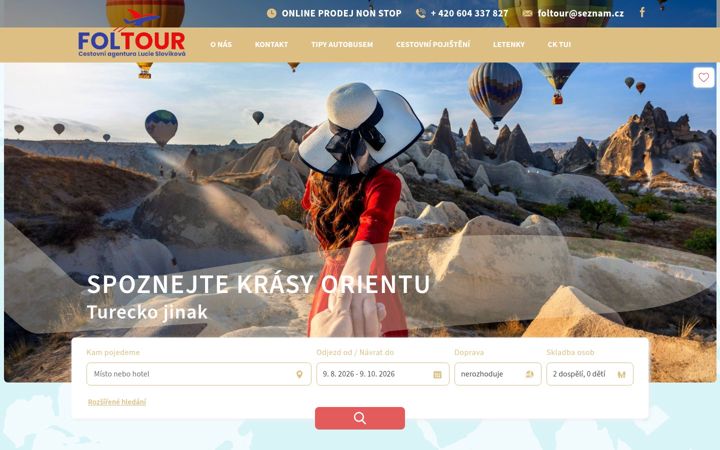 Screenshot of foltour.cz