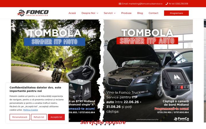 Screenshot of fomcotruckservice.ro