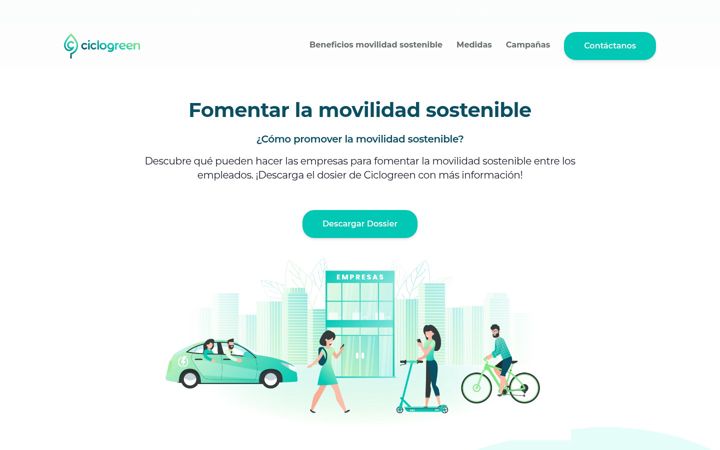 Screenshot of fomentarmovilidadsostenible.es