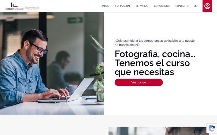 Screenshot of fomentformacio.com