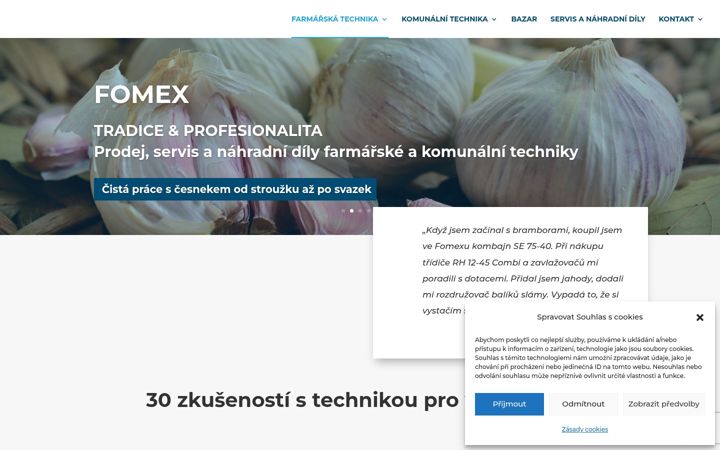 Screenshot of fomex-cz.cz