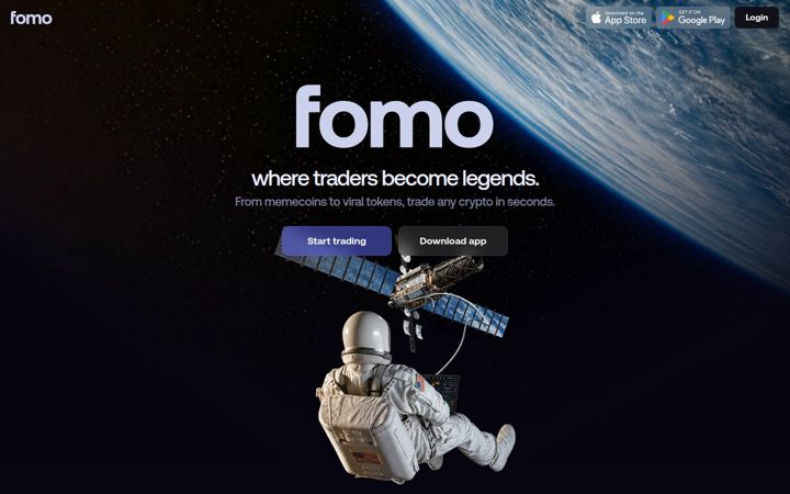 Screenshot of fomo.family