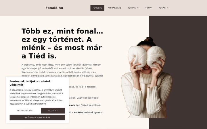 Screenshot of fonal8.hu