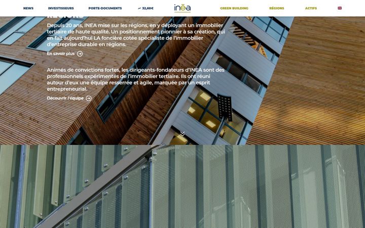 Screenshot van fonciere-inea.com