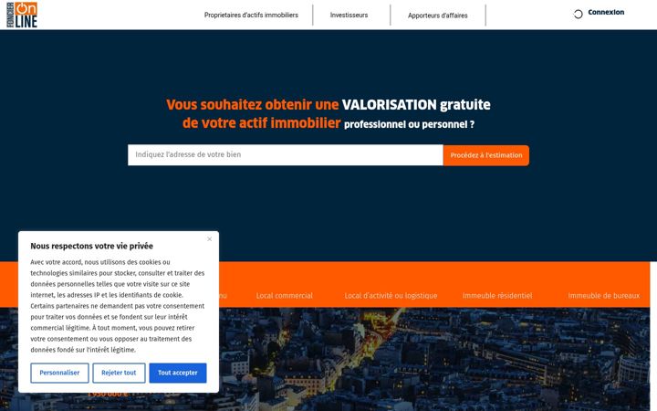 Screenshot of foncieronline.fr