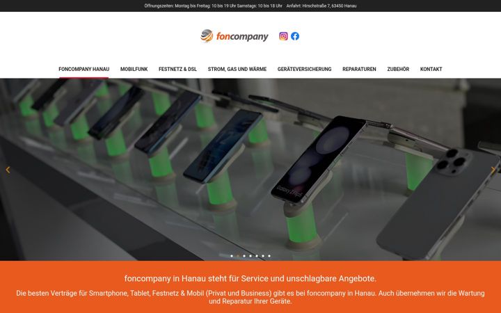 Screenshot ta' foncompany.de