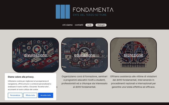 Screenshot of fondamenta.org