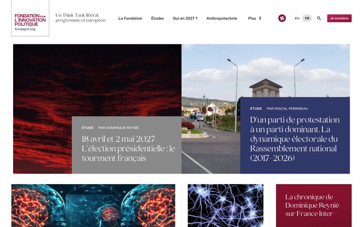 Screenshot of fondapol.org