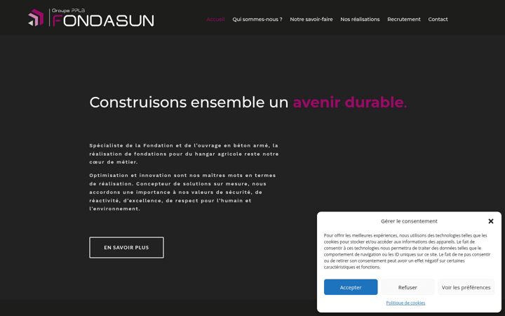 Screenshot of fondasun.com