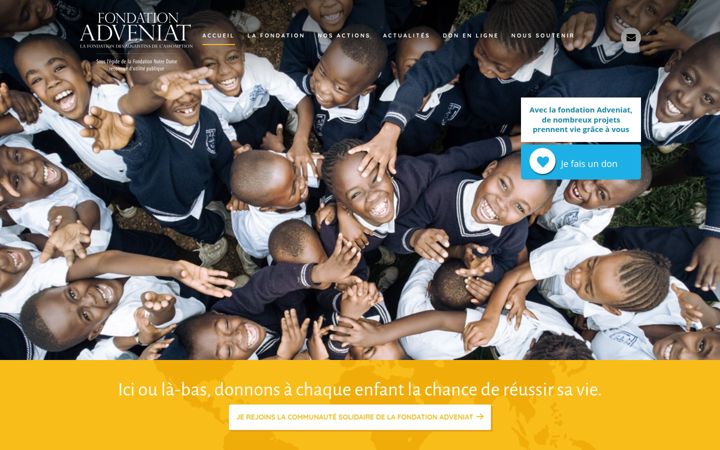 Screenshot of fondation-adveniat.org