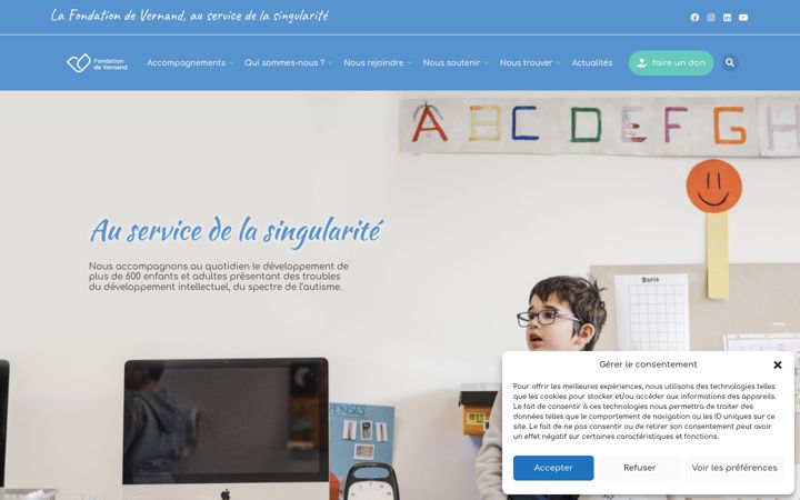 Screenshot of fondation-de-vernand.ch