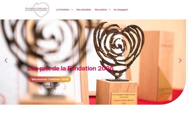 Screenshot of fondation-domusvi.com
