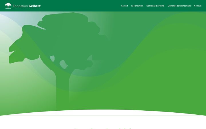 Screenshot of fondation-gelbert.ch