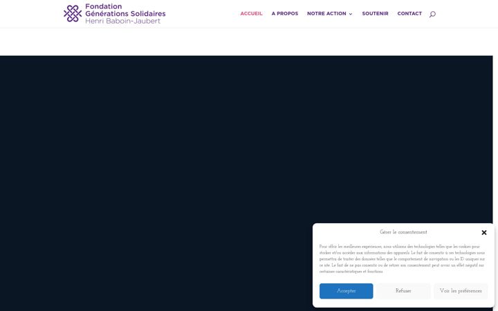 Screenshot of fondation-generations-solidaires.org