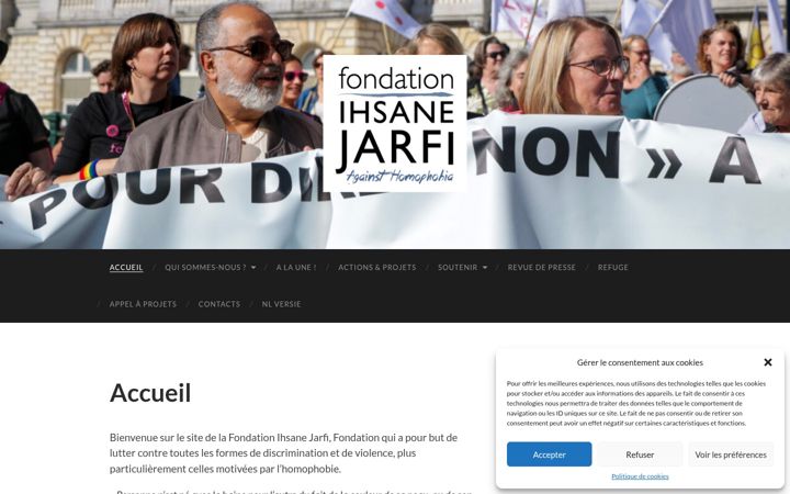 Screenshot of fondation-ihsane-jarfi.be