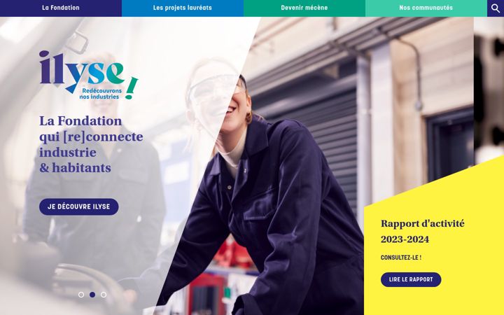 Screenshot of fondation-ilyse.org