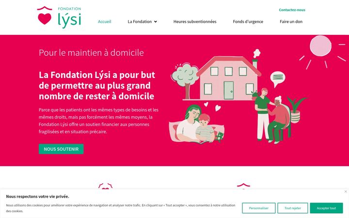 Screenshot of fondation-lysi.ch