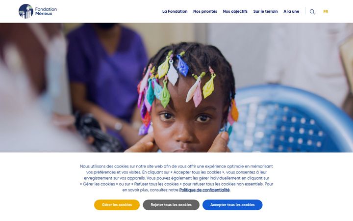 Screenshot of fondation-merieux.org