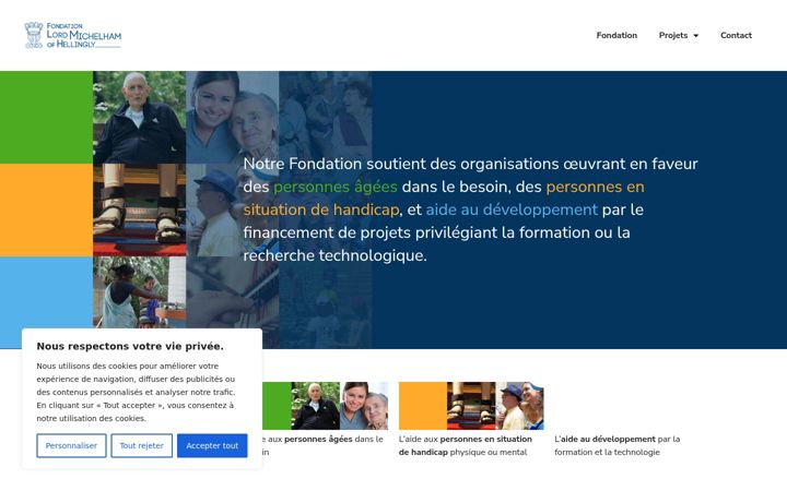 Screenshot of fondation-michelham.ch