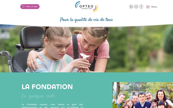 Screenshot of fondation-opteo.fr