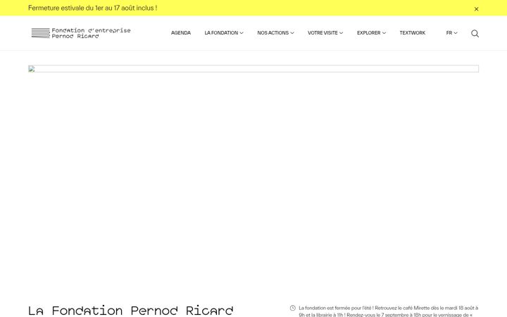Screenshot of fondation-pernod-ricard.com