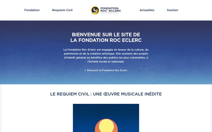 Screenshot of fondation-roc-eclerc.com