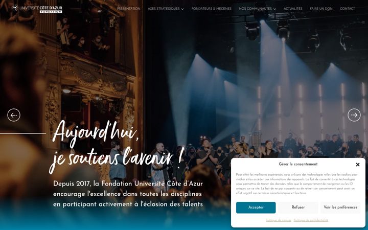 Screenshot of fondation-unica.org